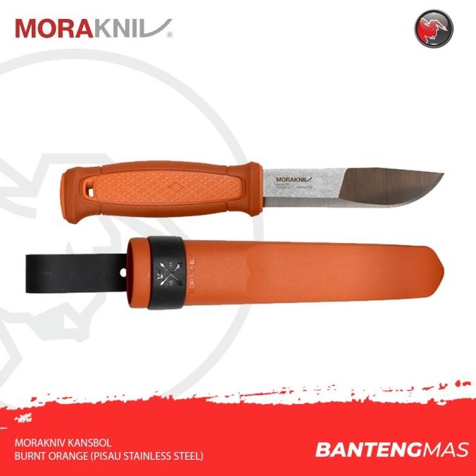 Morakniv Kansbol Burnt Orange (Pisau Stainless Steel) - 13505