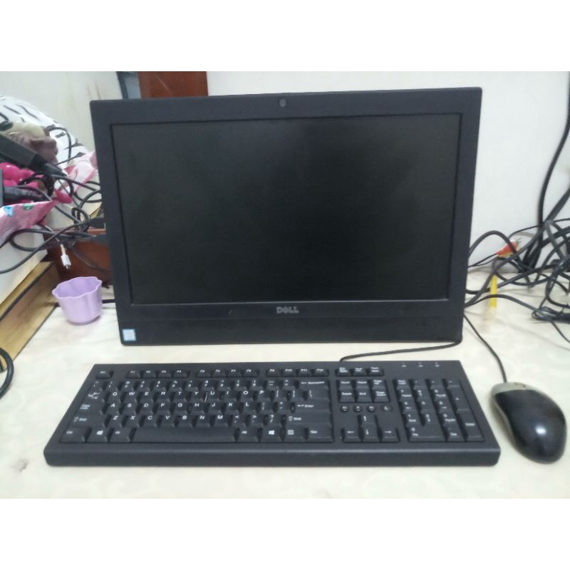 pc all in one Dell Core i3 Gen 7 Ram 4 Gb normal