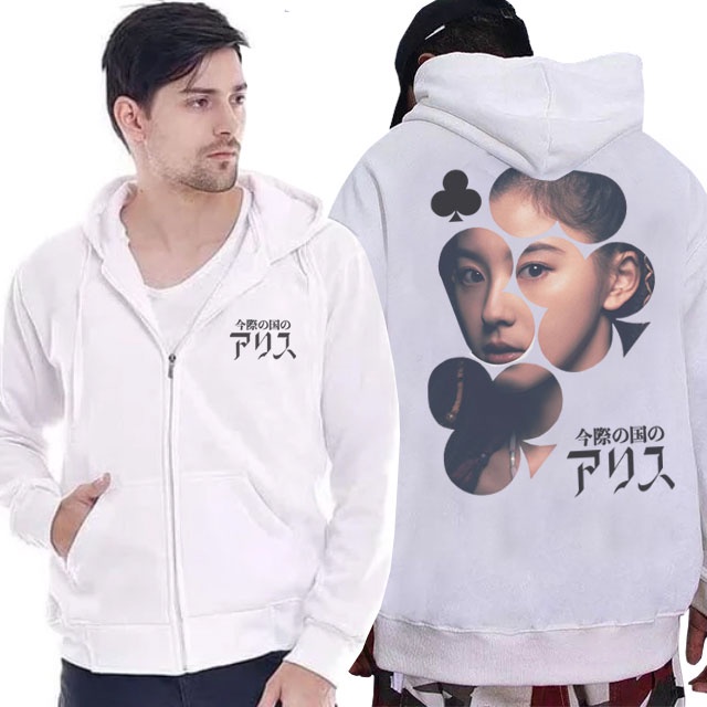 Jaket Hoodie Hoodie Alice In Borderland New Hoodie Zipper Casual Hoodie Ritsleting Terbaru SKU-24991