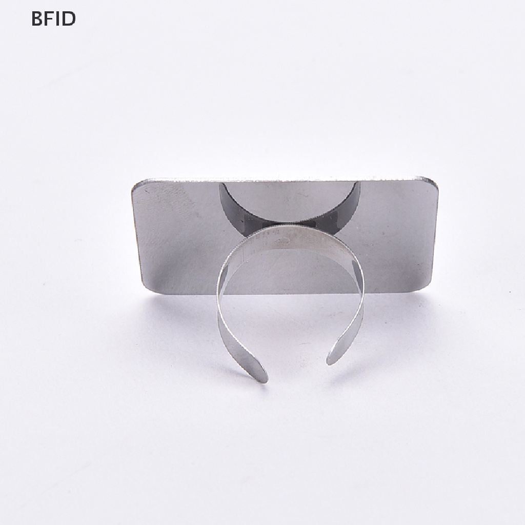 [BFID] Cincin Adjustable Palet Untuk Pondasi Nail Art Pencampuran Makeup Bahan Stainless Steel [ID]