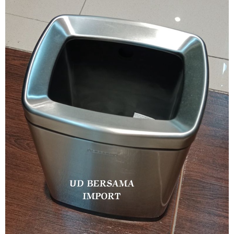 KRISBOW Tempat Sampah Stainless 6L/Tempat Sampah Tanpa Tutup - Silver