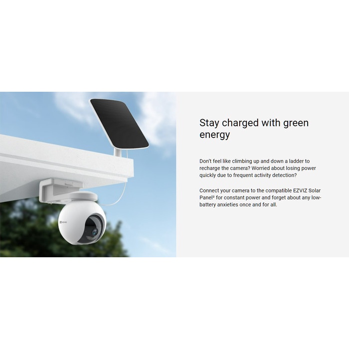 Ezviz HB8 4MP 2K+ Smart CCTV Outdoor IP Cam Rechargeable Battery