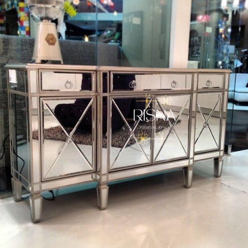 BOFET TV KACA#CABINET TV KACA#CONSULE KACA#MEJA TV KACA