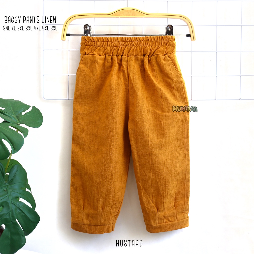 Celana  Anak Baggy  Linen  Premium PART 1 SML XL 2XL 3XL 4XL 5XL 6XL - Celana Panjang Anak Baggy