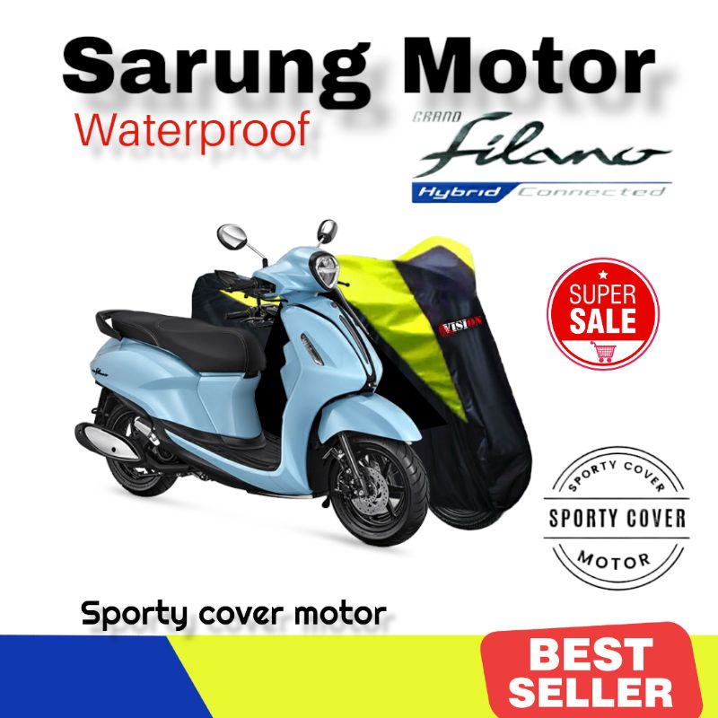 Sarung Motor Grand Filano Cover Motor Grand Filano Tutup Motor Selimut Motor Grand Filano