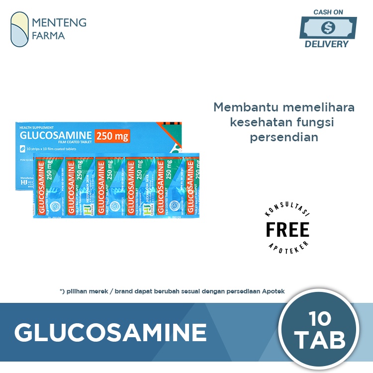 Glucosamine 250 mg 10 Tablet - Suplemen Kesehatan Persendian