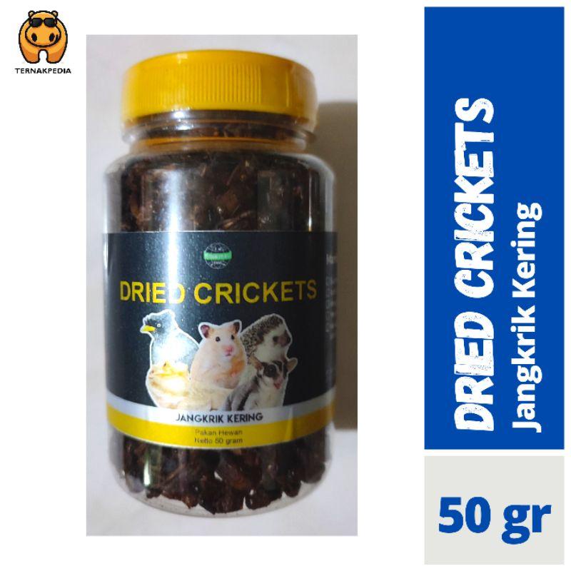 Ready Dried Crickets 50 Gr - Jangkrik Kering 50 Gr - Jangkrik Pakan Burung - Jangkrik Kering Pakan B