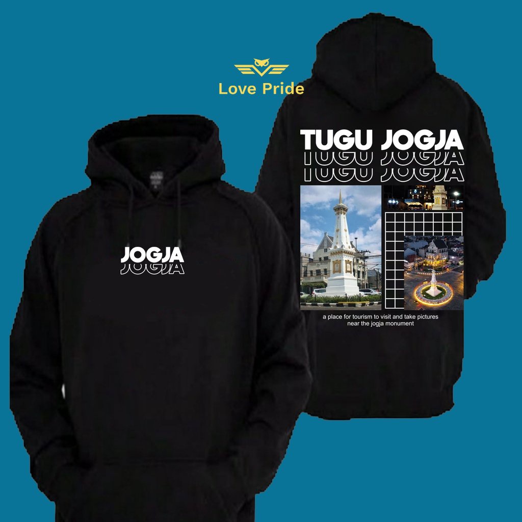 Sweater Hoodie Distro Streatwear Tugu Jogja Yogyakarta Wisata Kekinian Premium Terbaru