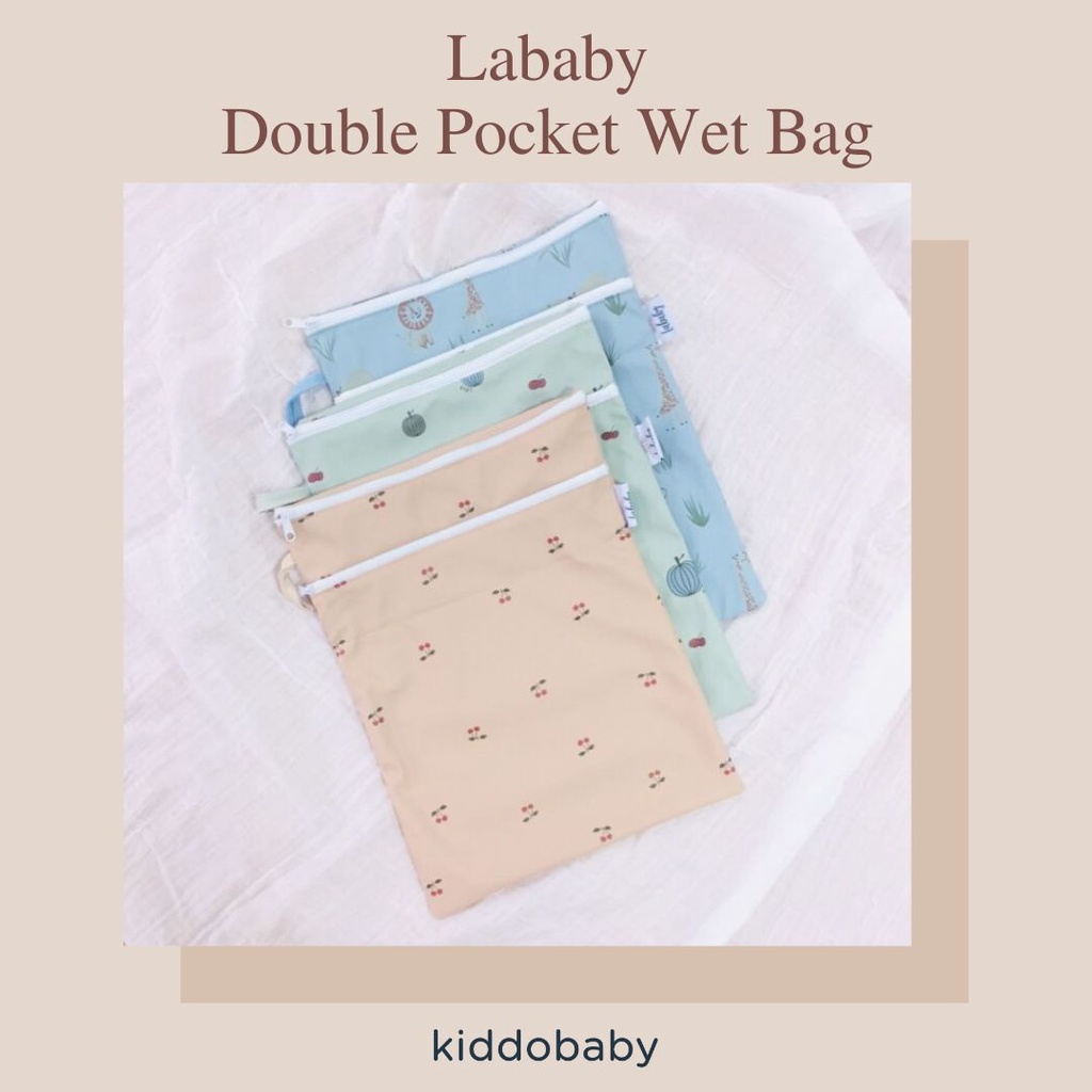 Lababy Double Pocket Wet Bag | Pouch Serbaguna