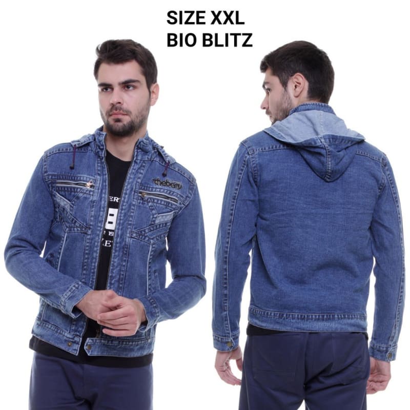 Jaket Jeans Original ROCAFELA Denim Bioblitz hoodie Termurah
