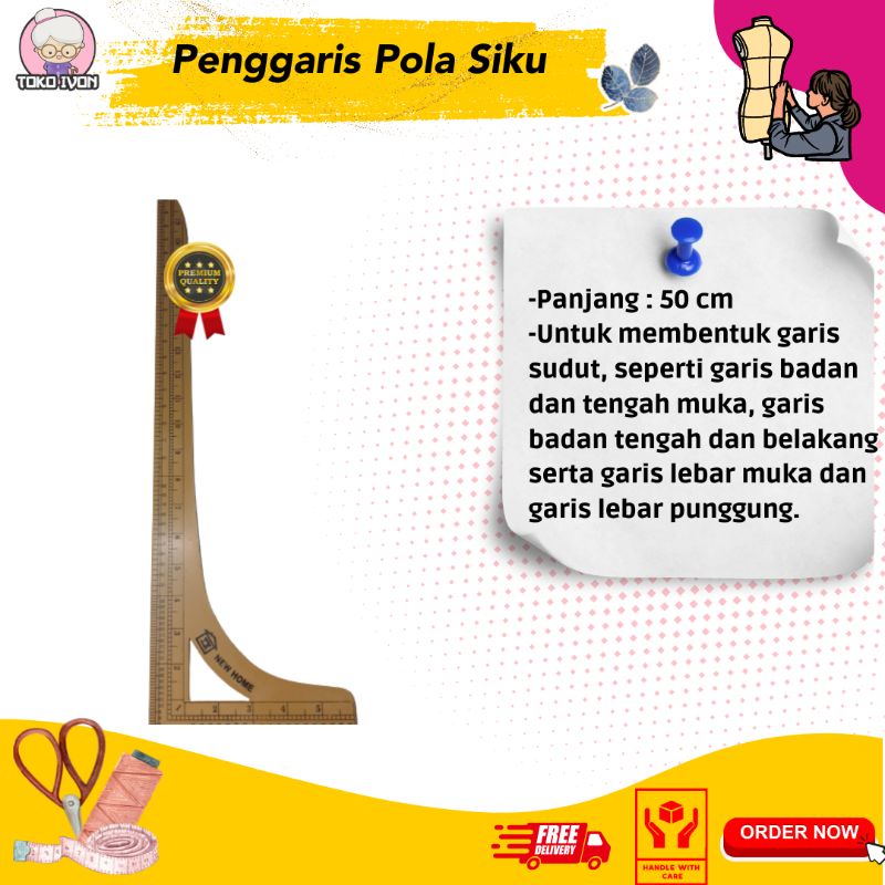 

Penggaris Pola Siku Original Harga Per Pcs