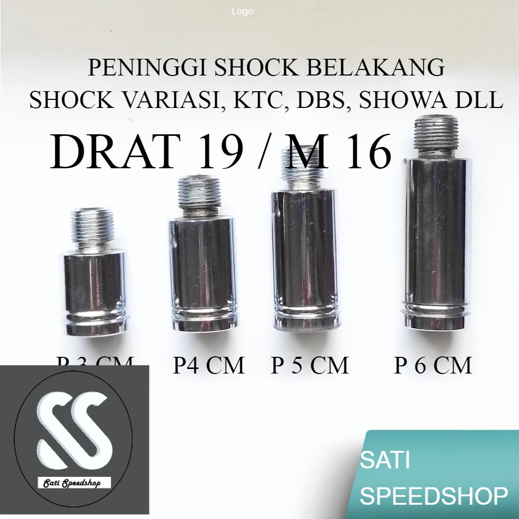 Peninggi Shock belakang Sambungan Shockbreaker belakang untuk shockbreaker tabung anting variasi, DR