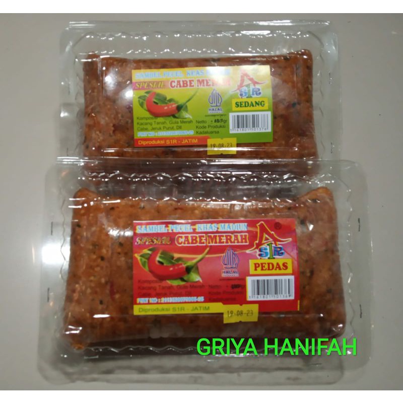 

1KG SAMBEL PECEL MADIUN SANGRAI MERK CABE MERAH
