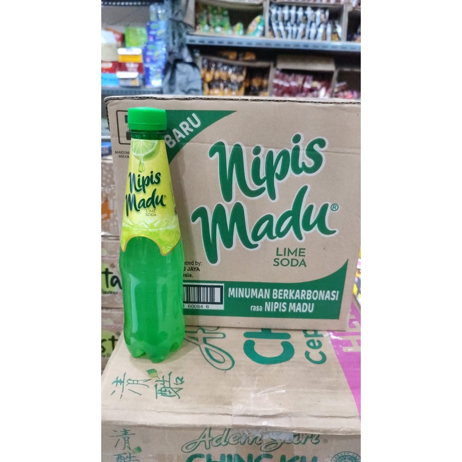 Minuman berkarbonasi nipis madu lime soda / minuman soda rasa nipis madu (1 dus 12 botol)