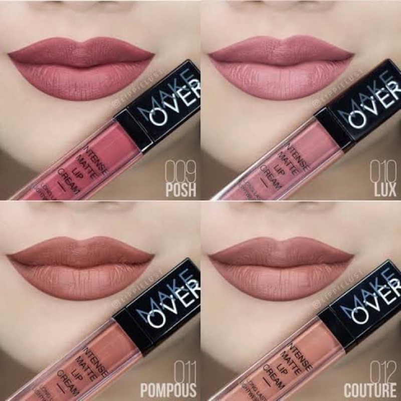 1000%ORIGINAL || MAKE OVER Intense Matte Lip Cream 6,5gr - Lip Cream Lasting 8 Hours Long (Rijek Kemasan)