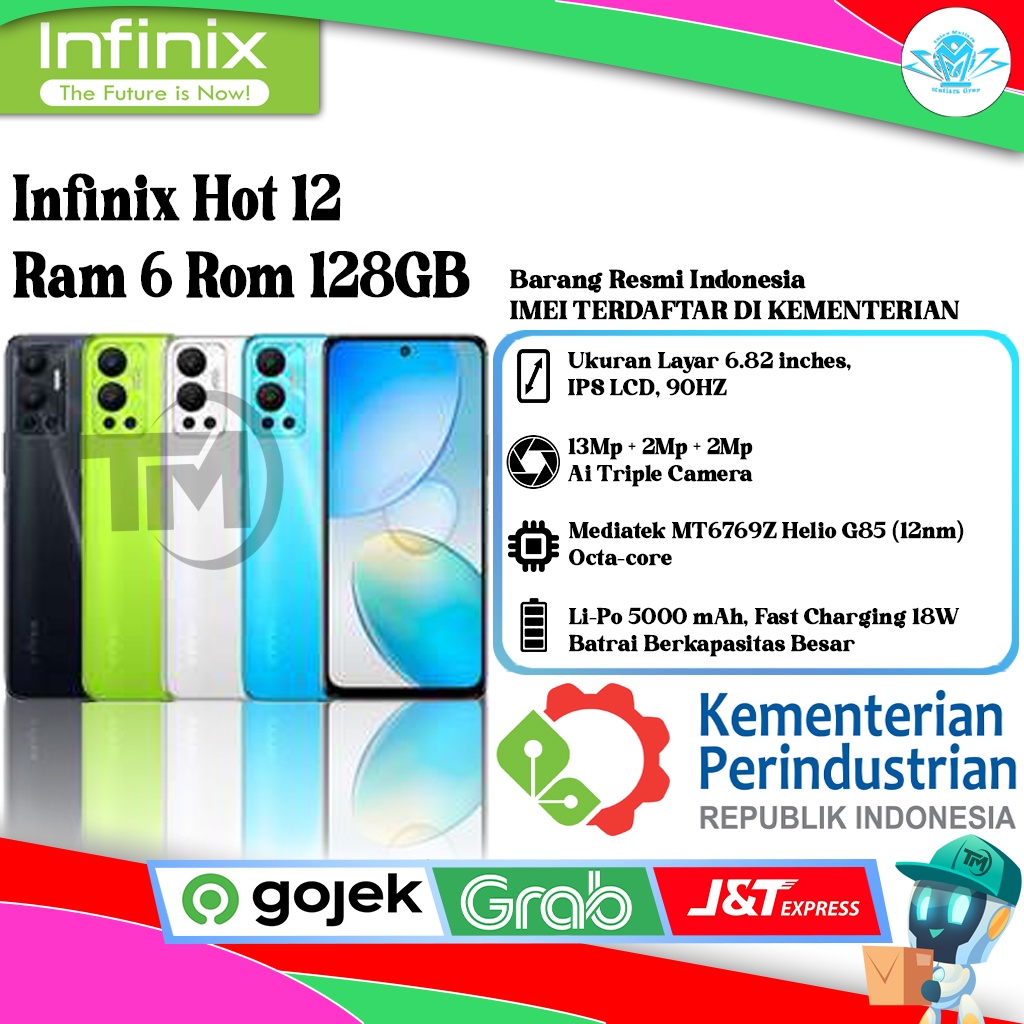 Infinix Hot 12 Ram 6 Rom 128GB