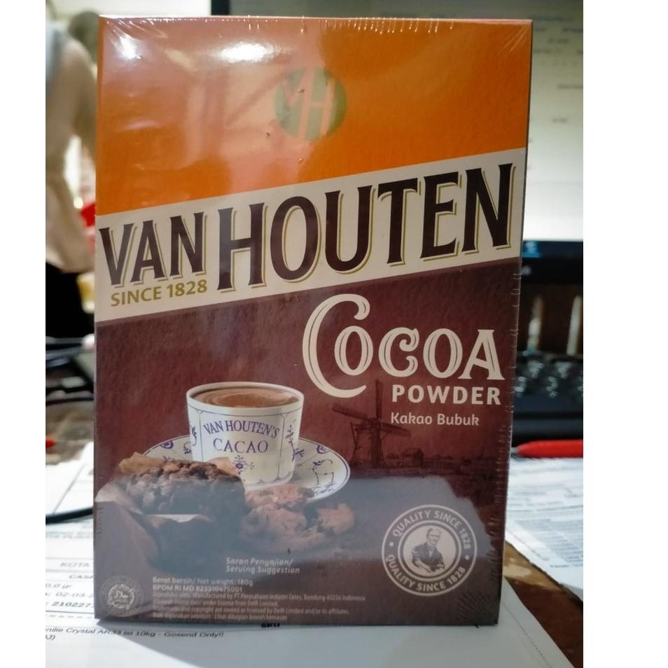 

⚡TOK SIAP 【COD Cokelat - Chocolate Bubuk Van Houten 180gr - Houten