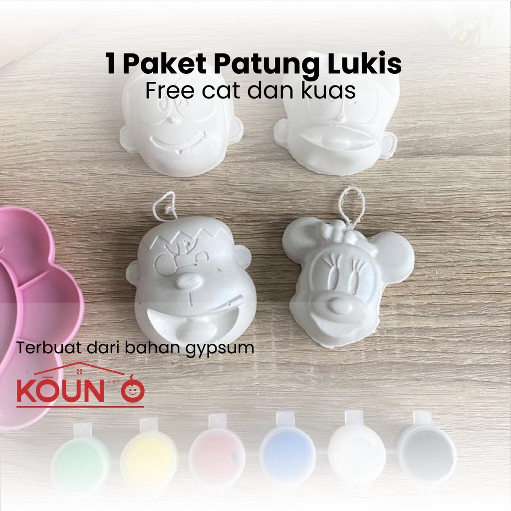 Mainan Edukasi Painting Kit Set Melukis Patung Binatang Mainan Anak Laki Laki Perempuan Prakarya Seni