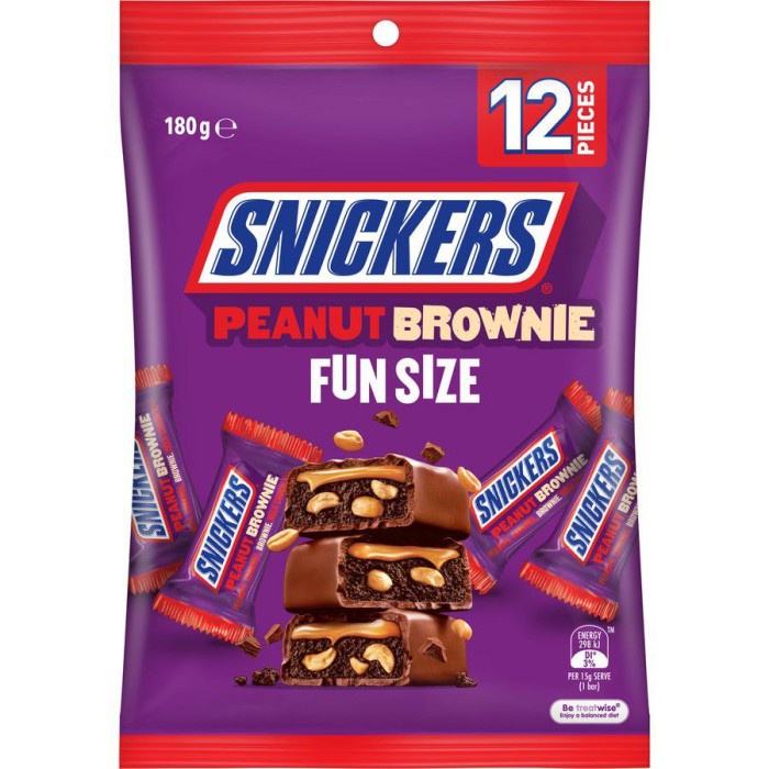 

Snickers Peanut Brownie Chocolate isi 12 coklat Import Australia