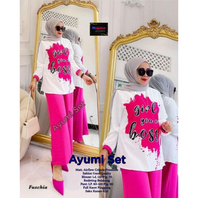 AYUMI SETELAN BAJU WANITA TERBARU BY MEGA