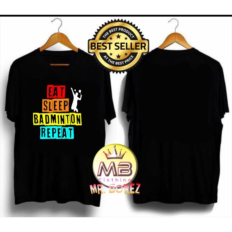 T-shirt Pria Badminton // Kaos Pria badminton // Kaos lengan pendek Badminton