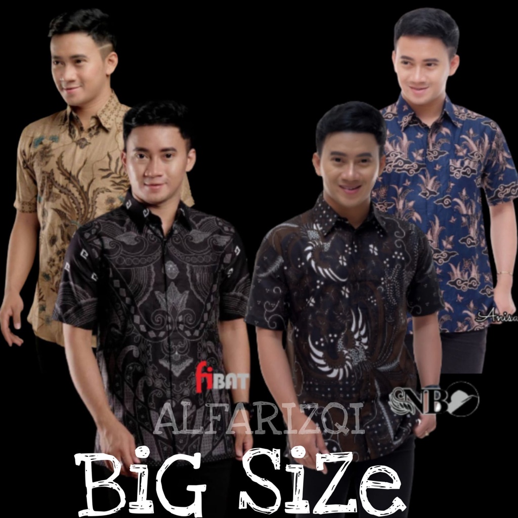 Kemeja Batik Pria Baju Batik Pria Lengan Pendek Baju Batik Kantor Pria Batik Kerja Kemeja Batik Modern JUMBO M,L,XL,XXL,3L,4L,5L,6L,7L,8L,9L,10L - BAJU BATIK LENGAN PENDEK PRIA TERBARU - SERAGAM KANTOR-BIG SIZE