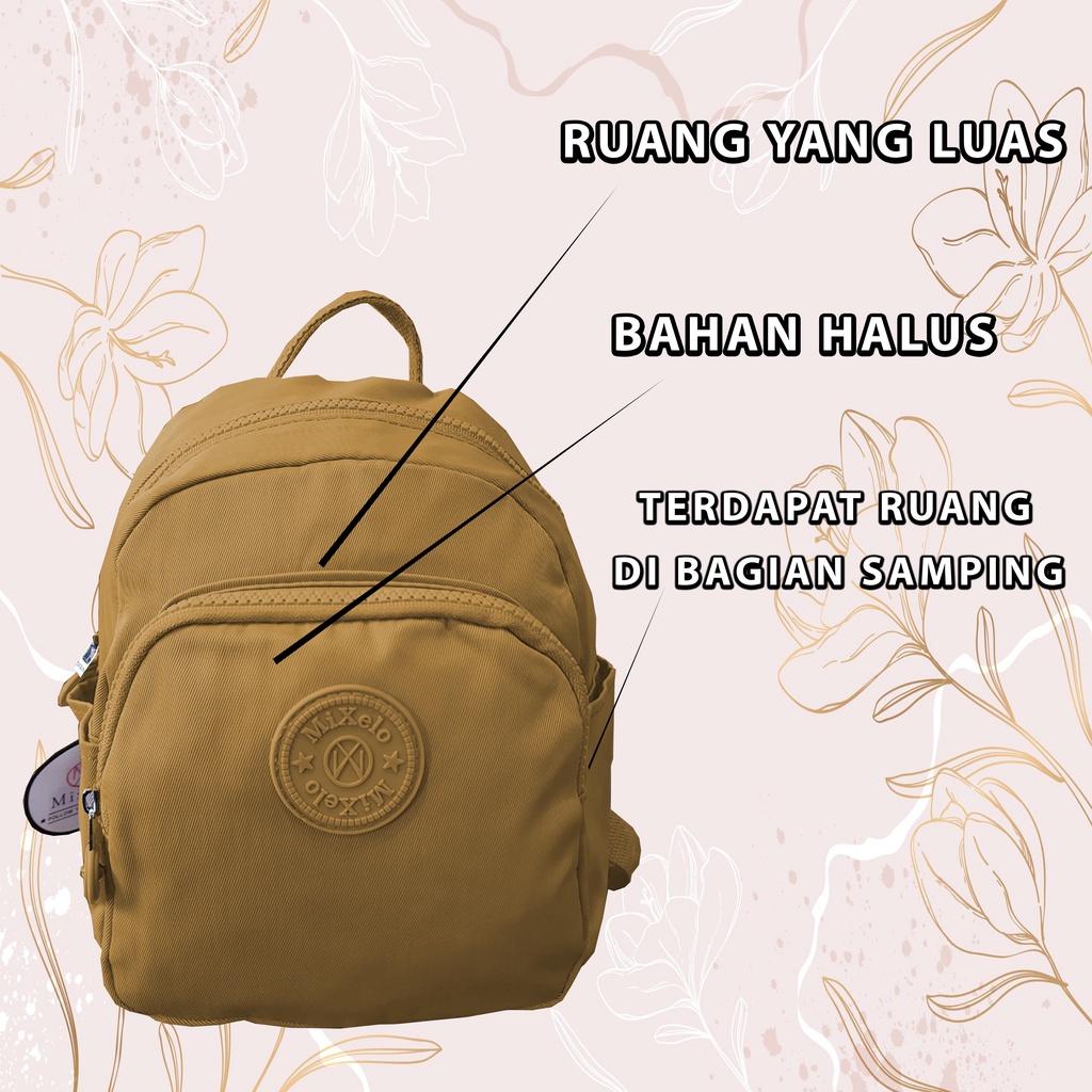 Tas Ransel KP#0317 Import Wanita 3 Ruang - Tas Wanita - Backpack Import High Quality - MOJI