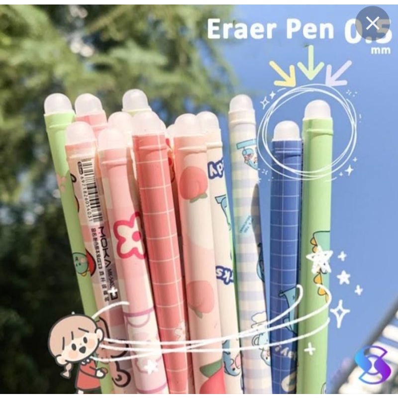 

Pulpen Pena Bisa Di Hapus Erasable Pen 1 Pack isi 6pcs