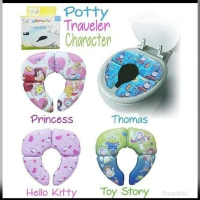 Toilet Potty Traveller Portable/ Potty Seat Lipat/ Dudukan Toilet Anak