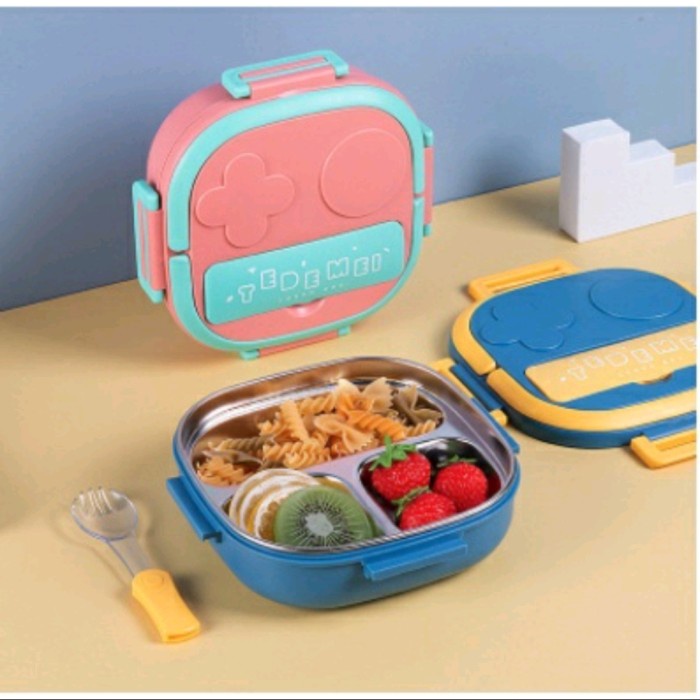 Lunch Box Termos Sup Kuah Kotak Makan Anak Stainless 304 Lunch Box Soup Cup