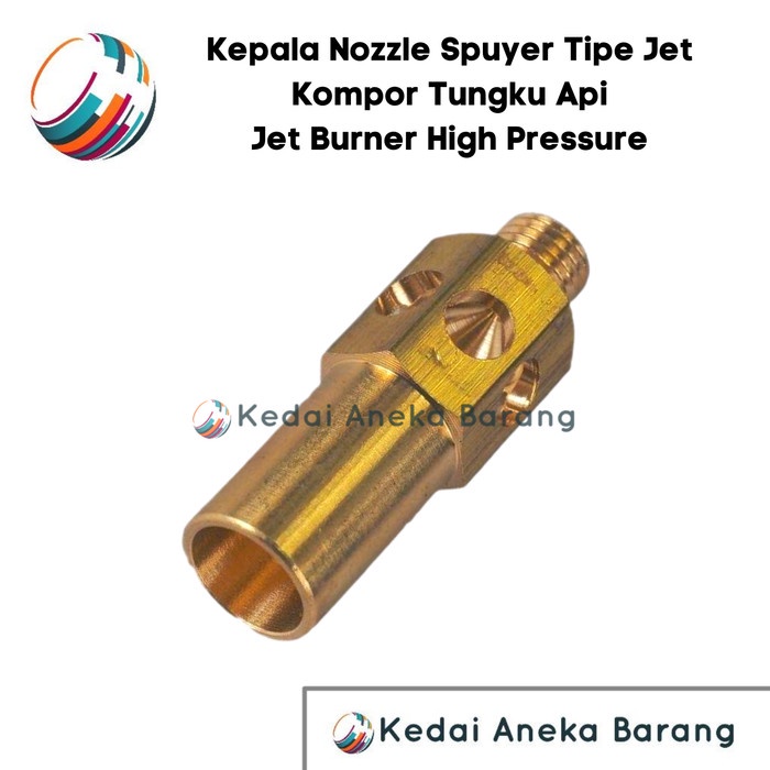 KEPALA JET SPUYER KOMPOR BURNER TUNGKU API HIGH PRESSURE GAS LPG