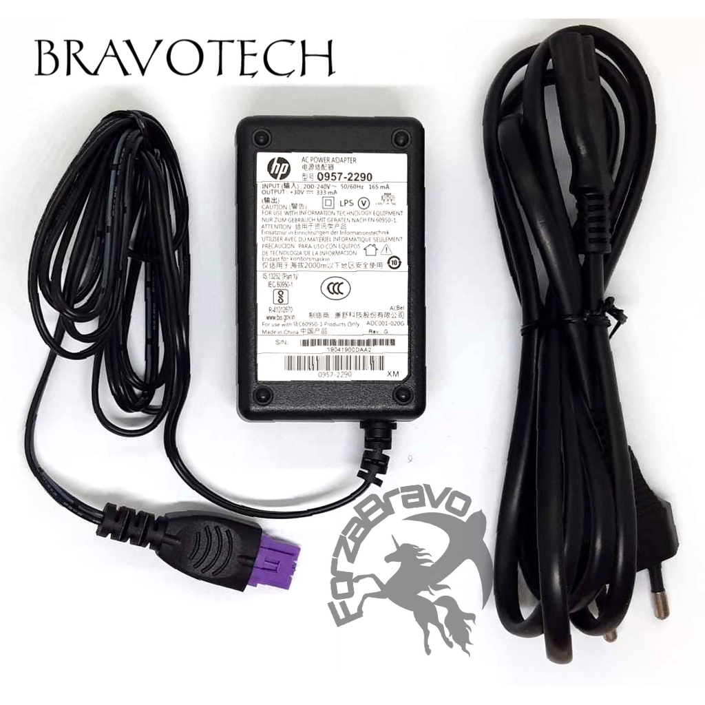 Adaptor Charger Printer Hp deskjet 30V-333mAH 2520 2520HC 2516 2515 3054A ORIGINAL