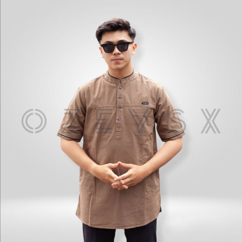 Baju Koko Kurta Alhilla Pria Dewasa Koko kurta Pakistan Lengan Pendek Original Premium