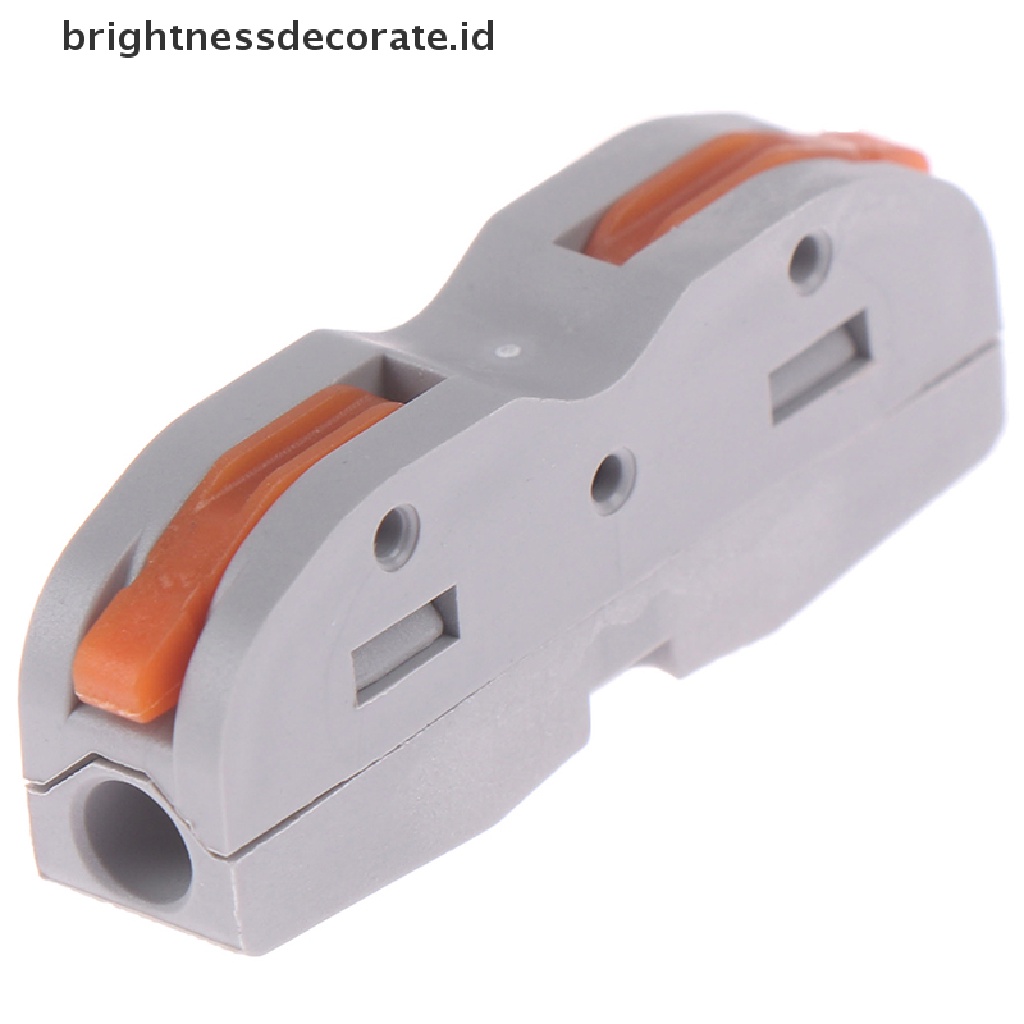 [Birth] Spl-1 2konektor Kawat Kabel Listrik SPL-1 3 Arah Reusable Spring Lever Terminal Block [ID]