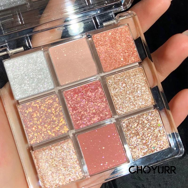 【COD】 JADED Eyeshadow Palette Waterproof Tahan Air Eyeshadow Palet 9 Warna Glitter Matte Tahan Lama -CH