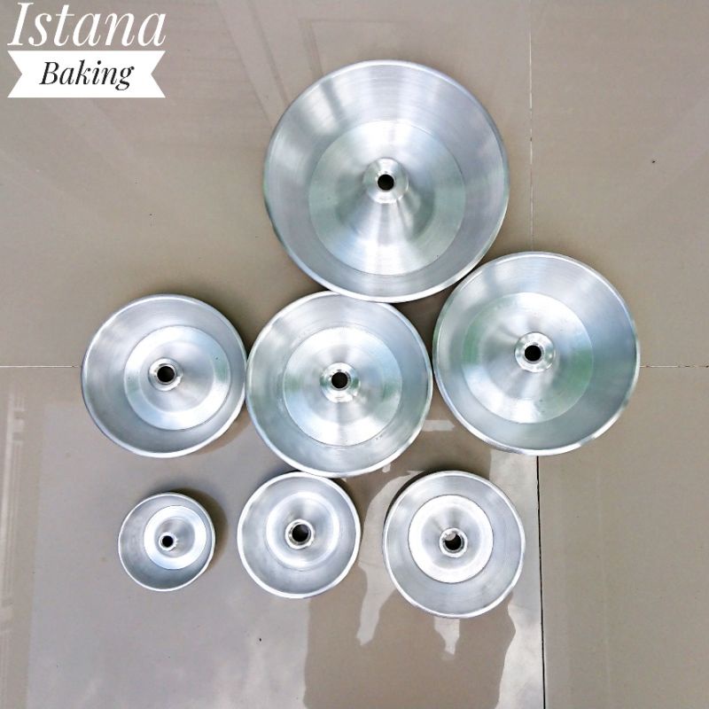 Istana Baking Ecer Loyang Bolu Aluminium Cetakan Bolu Tulban/Sponge Cake Aneka Ukuran/ Bolu Chiffon Aneka Size Aluminum Prees Ecer Bijian Termurah