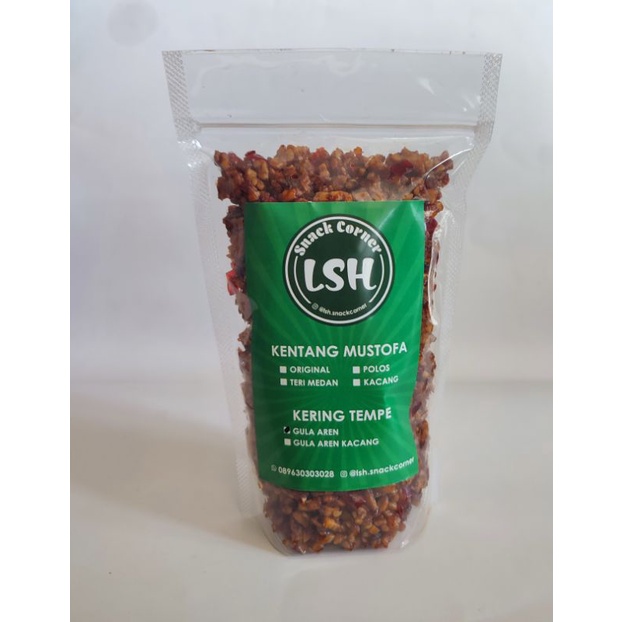 

Kering Tempe Pedas Manis Gula Aren 250 gram