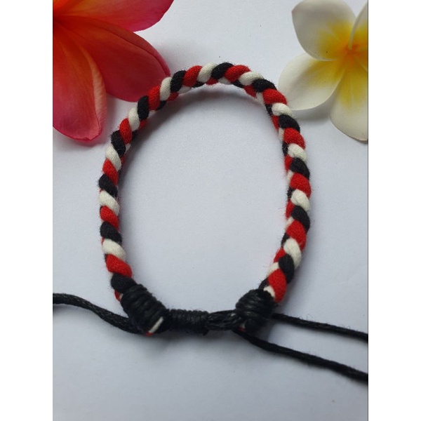 Gelang Tridatu Original Khas Bali Tebal Model Anyaman