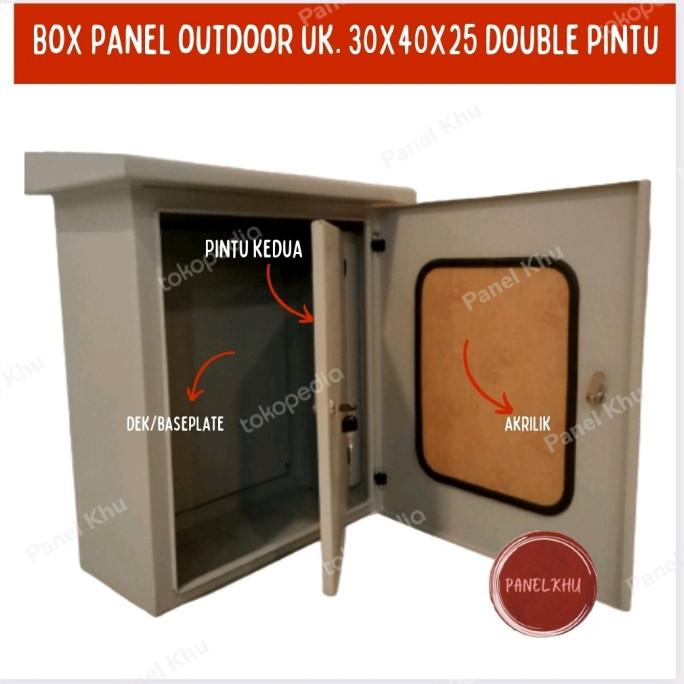 Custom Box Panel Outdoor Double Pintu 30X40X25 Plat 1.2Mm