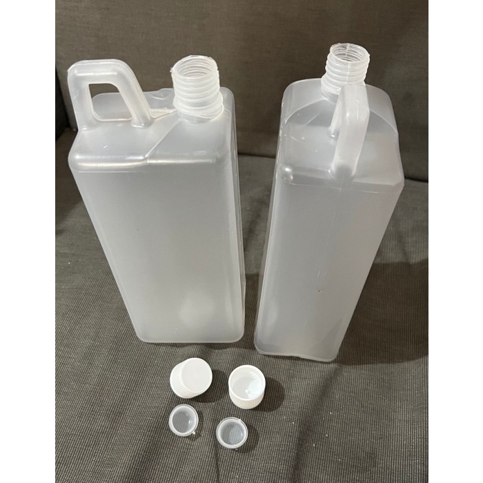 [HGTDA] Jerigen 1 Liter Jirigen 1000Ml Tutup Segel Kecil Best Seller ( Bening)