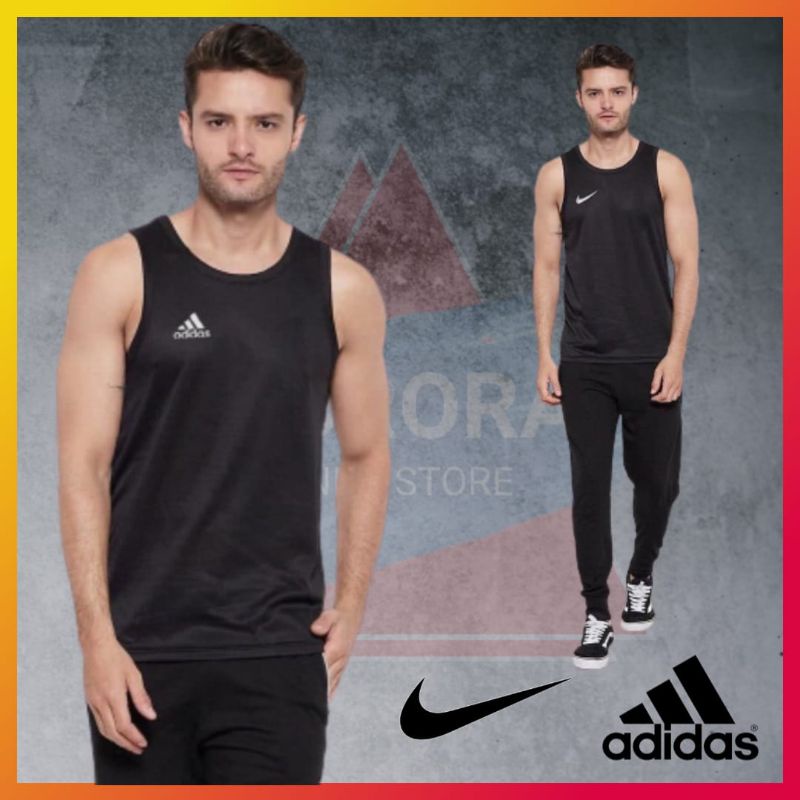 Kaos Singlet Pria Baju Dalam Kensi Jersey Olahraga Logo Bordir