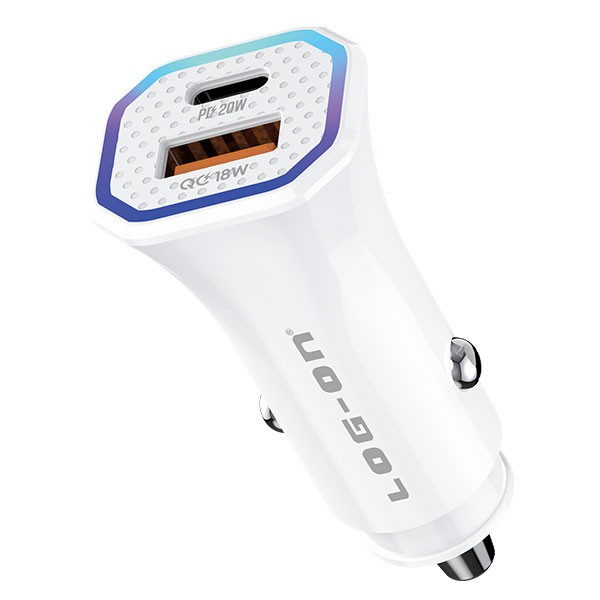 BATOK SAVER MOBIL LOG ON LO-SV35 POWER DRIVE 1 38W PD20W+QC3.0 - CAR CHARGER MOBIL