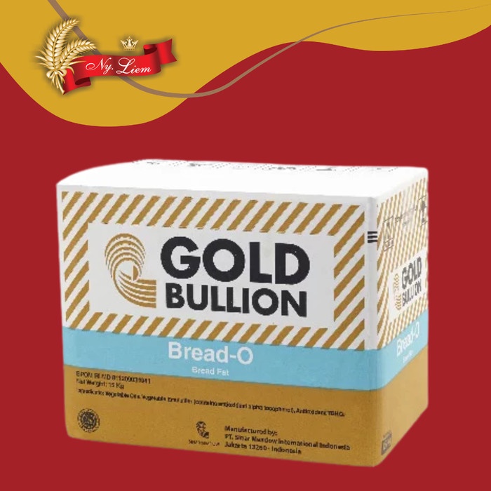 GOLD BULLION Bread-O Shortening Roti 15kg