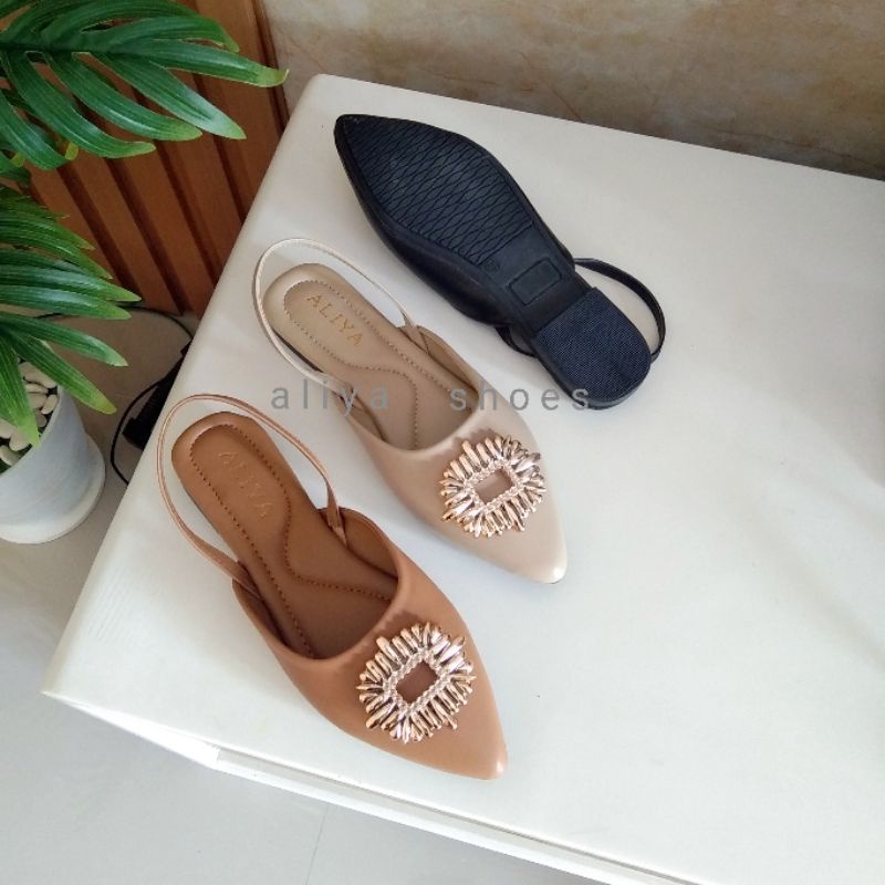 Aliyashoes Flat Mules Kayana