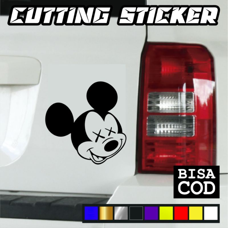 STIKER MOBIL MICKEY MOUSE
