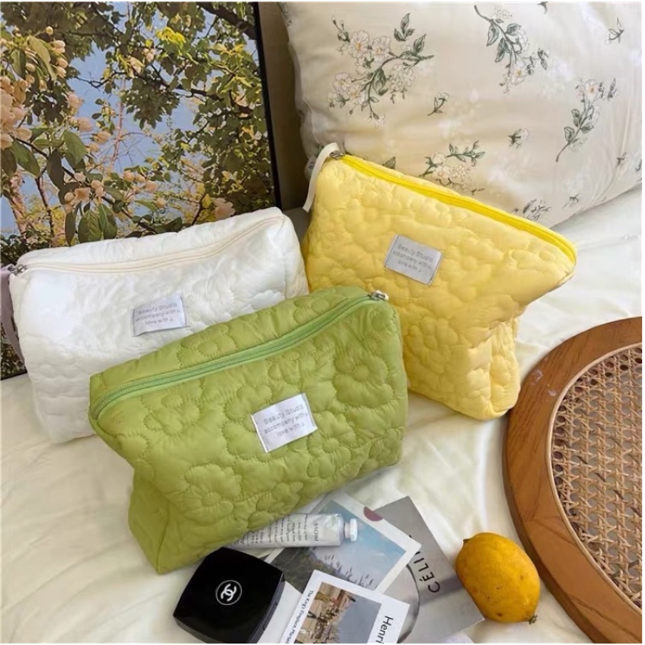 CARYS COSMETIC BAG / KOREAN CUTE PILLOW MAKE UP POUCH / TAS MAKEUP BANTAL PASTEL COLOR / TAS KOSMETIK PERJALANAN WANITA TAHAN AIR / TAS PENYIMPANAN BERKAPASITAS BESAR / TRAVELLING POUCH ORGANIZER