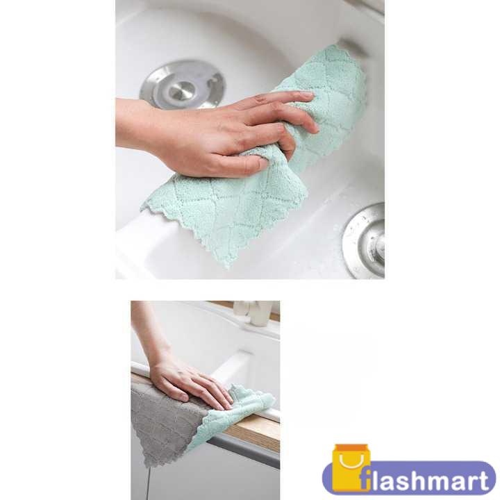 Flashmart Kain Lap Dapur Microfiber Cleaning Cloth - W-201