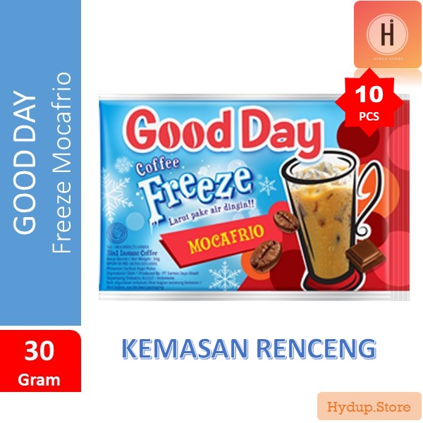 

GoodDay Coffee Freeze Mocafrio Renceng isi 10 Sahset Kemasan 30 Gr