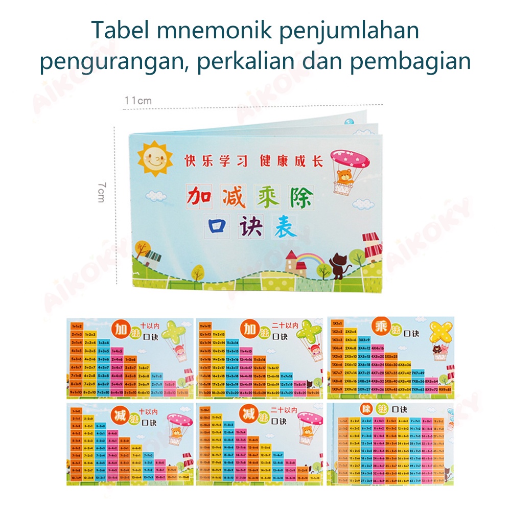 Aikoky Mainan Edukasi Menghitung Matematika/Mainan Berhitung Intelligence Stick Plus Box