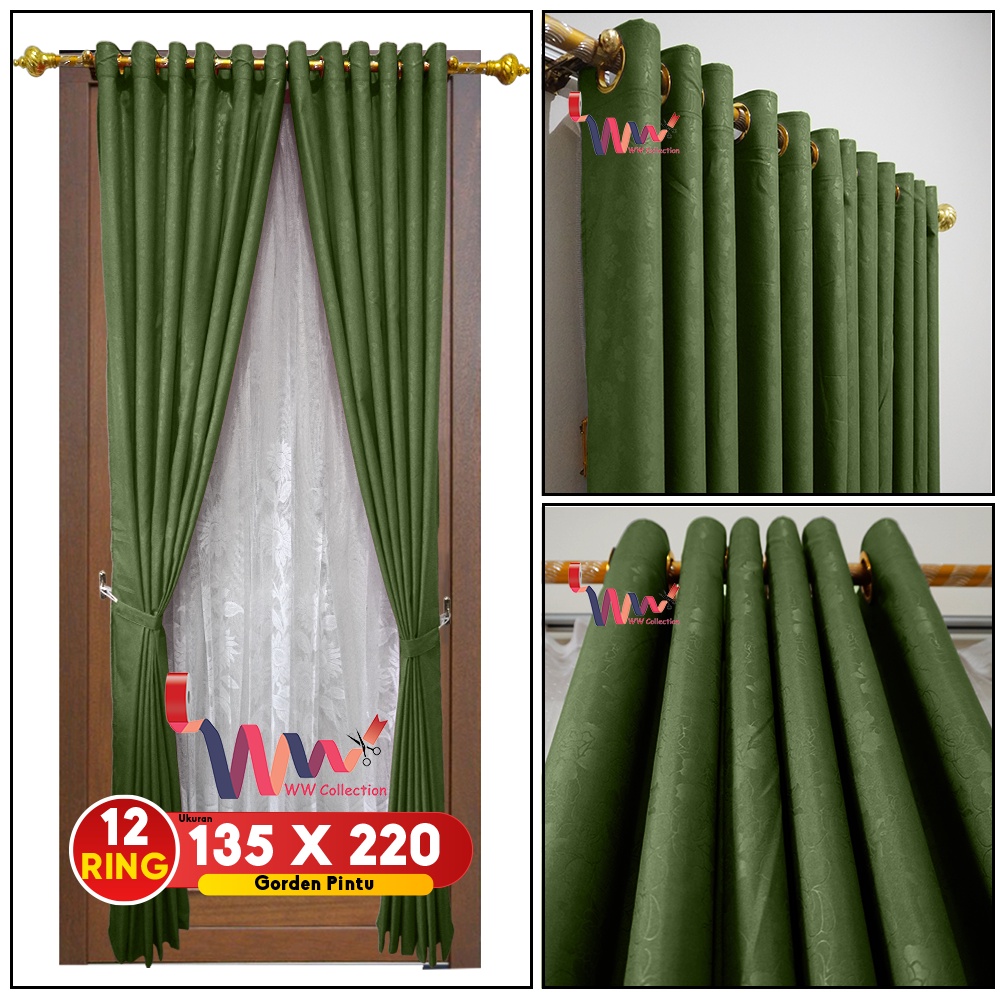 GORDEN KAMAR PENDEK TINGGI 150CM HORDEN RUANG TAMU GORDEN JENDELA PENDEK GORDEN KECIL JENDELA PENDEK MURAH KAMAR MINIMALIS TERLARIS UKURAN LEBAR 115 DAN TINGGI 150CM MURAH HORDENG JENDELA SMOKRING POLOS EMBOS  TERLARIS BISA COD